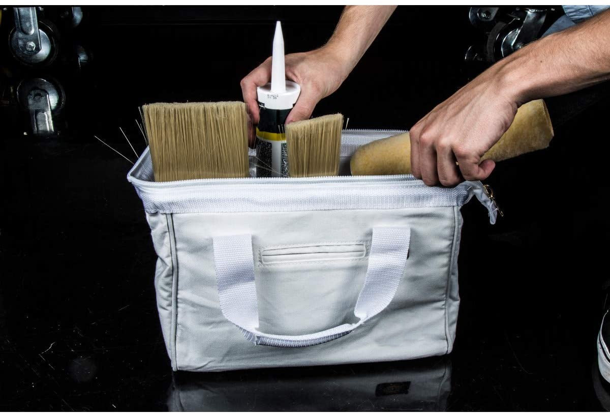 Durable Canvas Heavy-Duty Zipper Wide Mouth Tool Bag
