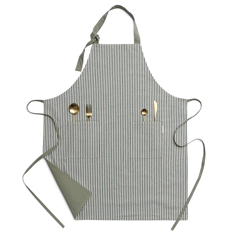 Restaurant Cooking Farmhouse Cotton Apron with Sleeves Set